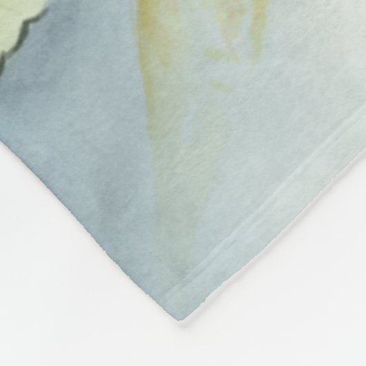 Koi Pond Reflection met vissen en geles Fleece Deken (Hoek)