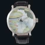 Koi Pond Reflection met vissen en geles Horloge<br><div class="desc">Vang je reflectie in deze aantrekkelijke koivijver. Kijk hoe de vis lijkt te zwemmen en de leugens langs je bedankt naar de levensechte rendering van Chariklia Zarris. Dit zou een geweldig geschenk zijn voor een familielid of voor je andere belangrijke.</div>