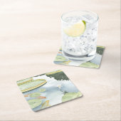 Koi Pond Reflection met vissen en geles Kartonnen Onderzetters (Insitu)