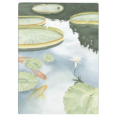 Koi Pond Reflection met vissen en geles Klembord (Achterkant)