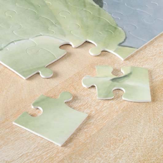 Koi Pond Reflection met vissen en geles Legpuzzel (Zijkant)