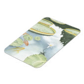 Koi Pond Reflection met vissen en geles Magneet (Linkerzijde)