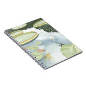 Koi Pond Reflection met vissen en geles Notitieboek (Rechterzijde)