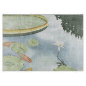 Koi Pond Reflection met vissen en geles Snijplank (Voorkant)