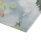 Koi Pond Reflection met vissen en geles Snijplank (Hoek)