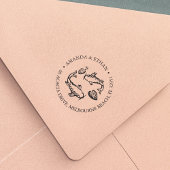Koi Pond Return-adres Zelfinktende Stempel
