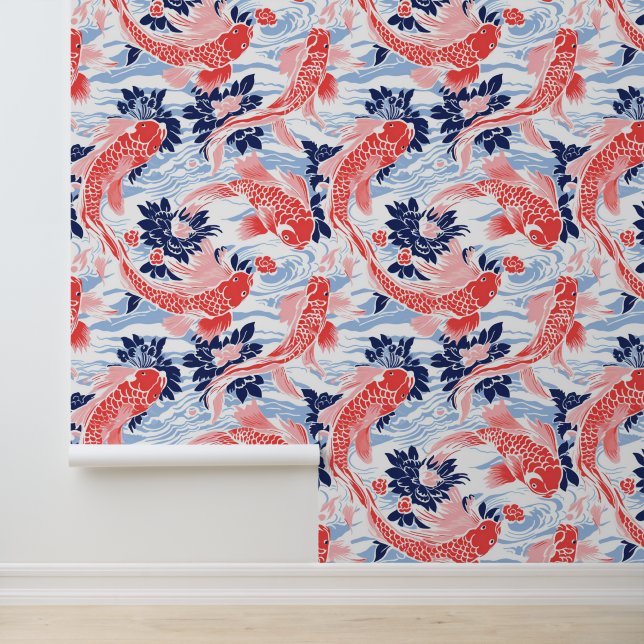 Koi Pond Serenity Behang (Applicatie)