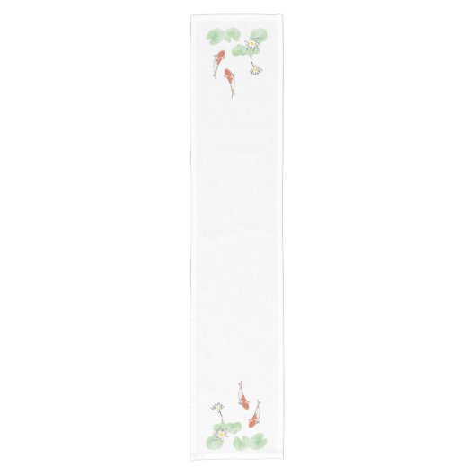 Koi Pond Short Table Runner Korte Tafelloper (Voorkant)