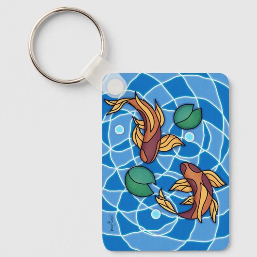 Koi Pond Sleutelhanger (Voorkant)