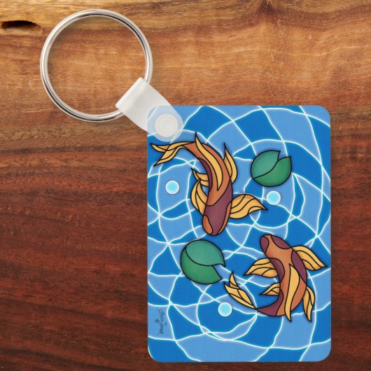 Koi Pond Sleutelhanger (Voorkant)