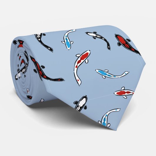 Koi Pond Stropdas (Opgerold)