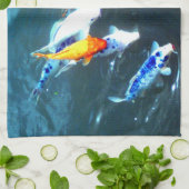 Koi Pond Theedoek (Gevouwen)