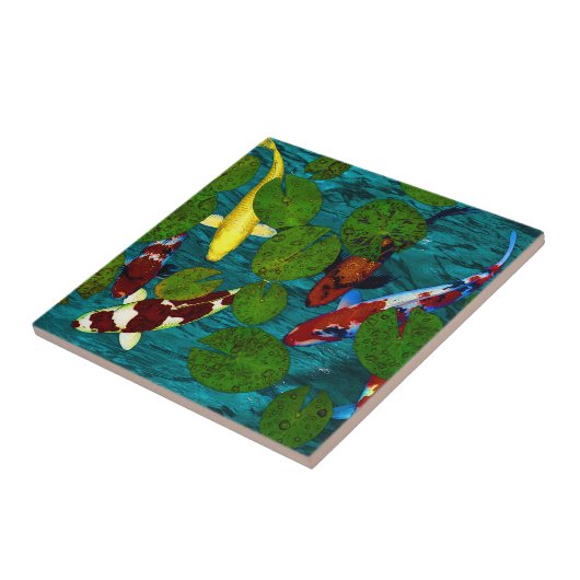 KOI POND Tile Tegeltje (Zijkant)