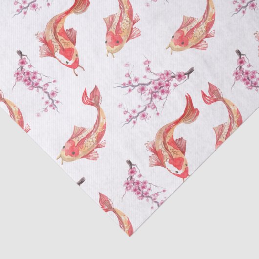 Koi Pond Tissuepapier (Detail)
