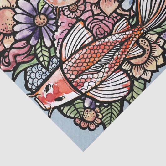 Koi Pond Tissuepapier (Detail)