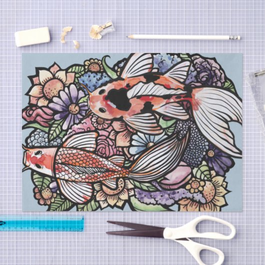 Koi Pond Tissuepapier (Craft)