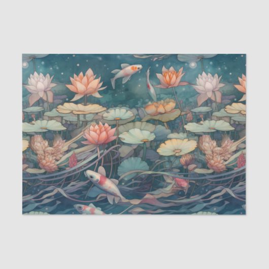 Koi Pond Tissuepapier (Voorkant)