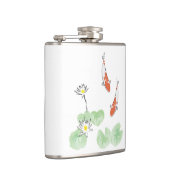 Koi Pond Vinyl Wrapped Flask Heupfles (Rechts)