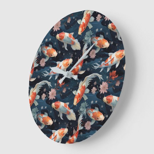 Koi Pond Wall Clock Grote Klok (Hoek)