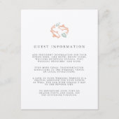 Koi Pond Wedding Guest Information Informatiekaartje (Voorkant)