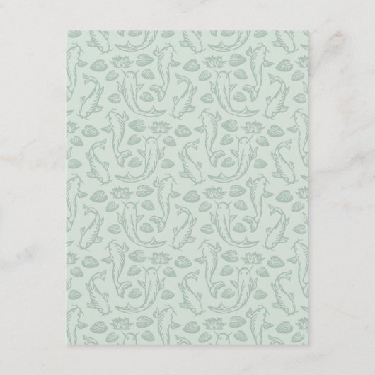 Koi Pond Wedding Guest Information Informatiekaartje (Achterkant)