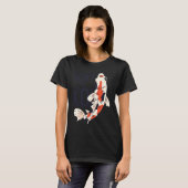 Koi Quote Don't Be Koi Fish  Japanese T-shirt (Voorkant volledig)