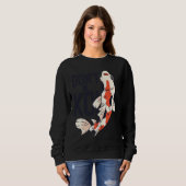 Koi Quote Don't Be Koi Fish Japanese Trui (Voorkant volledig)