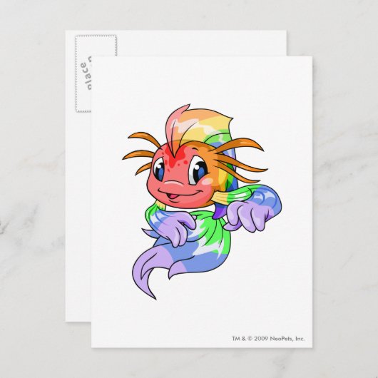 Koi Rainbow Briefkaart (Voorkant / Achterkant)