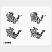 Koi Rechthoek Stickers (Vel)