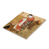 Koi Riding Tegeltje (Zijkant)