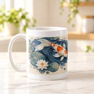 Koi-rimpel Japanse vijvermok Koffiemok