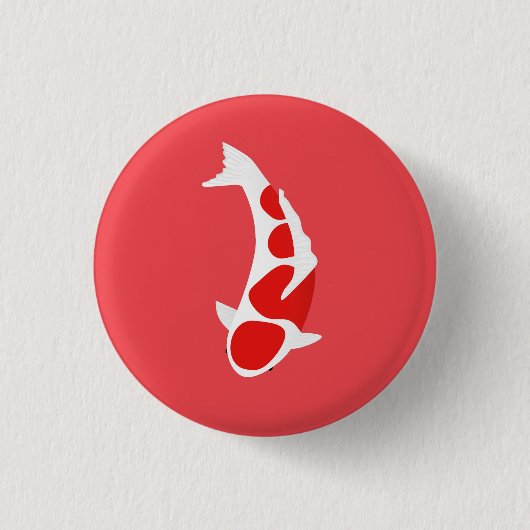 Koi Ronde Button 3,2 Cm (Voorkant)