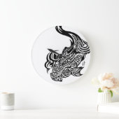 Koi ronde (grote) wandklok (Huis)