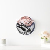 Koi (rood en zwart) ronde klok (Huis)