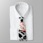 Koi (rood en zwart) stropdas (Gebonden)