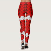 Koi (rood/wit) Zeemeermin Schaal Leggings (Achterkant)