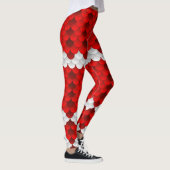 Koi (rood/wit) Zeemeermin Schaal Leggings (Rechts)