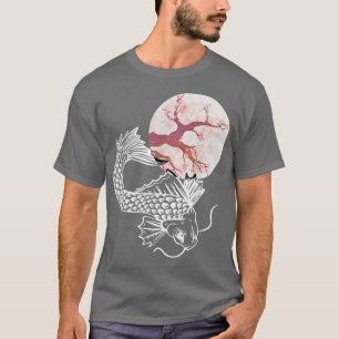 Koi Sakura Tree Luck Cherry Blossom Sakura Flower T-shirt
