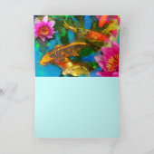 Koi spelen, Koi wenskaarten Kaart (Binnen)