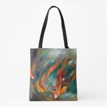 Koi Storm - Tote Bag met volledig opdruk