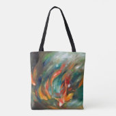 Koi Storm - Tote Bag met volledig opdruk (Achterkant)
