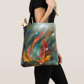 Koi Storm - Tote Bag met volledig opdruk (Dichtbij)