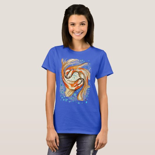 Koi Swimming T-shirt (Voorkant volledig)