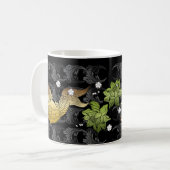 Koi Tasse schwarz Koffiemok (Voorkant links)