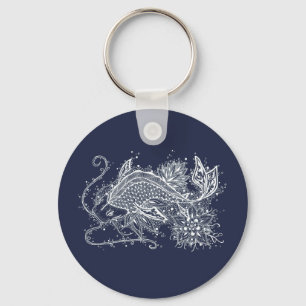 Koi Tattoo Button Sleutelhanger