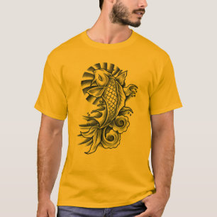 Koi-Tattoo geïnspireerd T-shirt