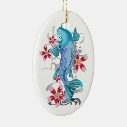 Koi Tattoo Keramisch Ornament (Rechts)