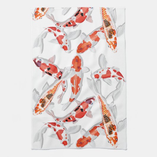 Koi Theedoek (Verticaal)