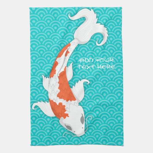 Koi Theedoek (Verticaal)