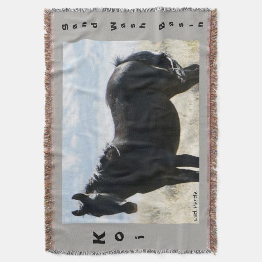 Koi Throw Rug Deken (Voorkant Verticaal)